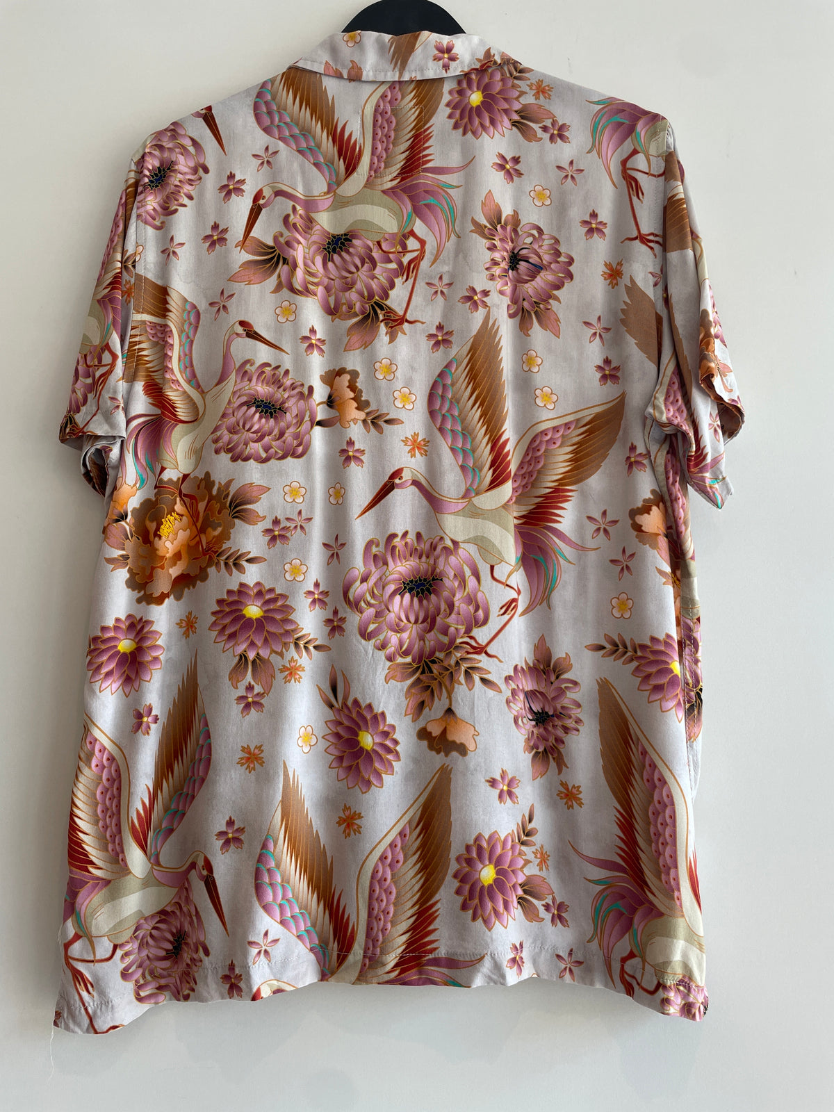 Percival SS Shirt Grey/Rose/Multi Size Large