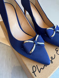 Phase Eight Amelia shoes Saphire Blue Size 6