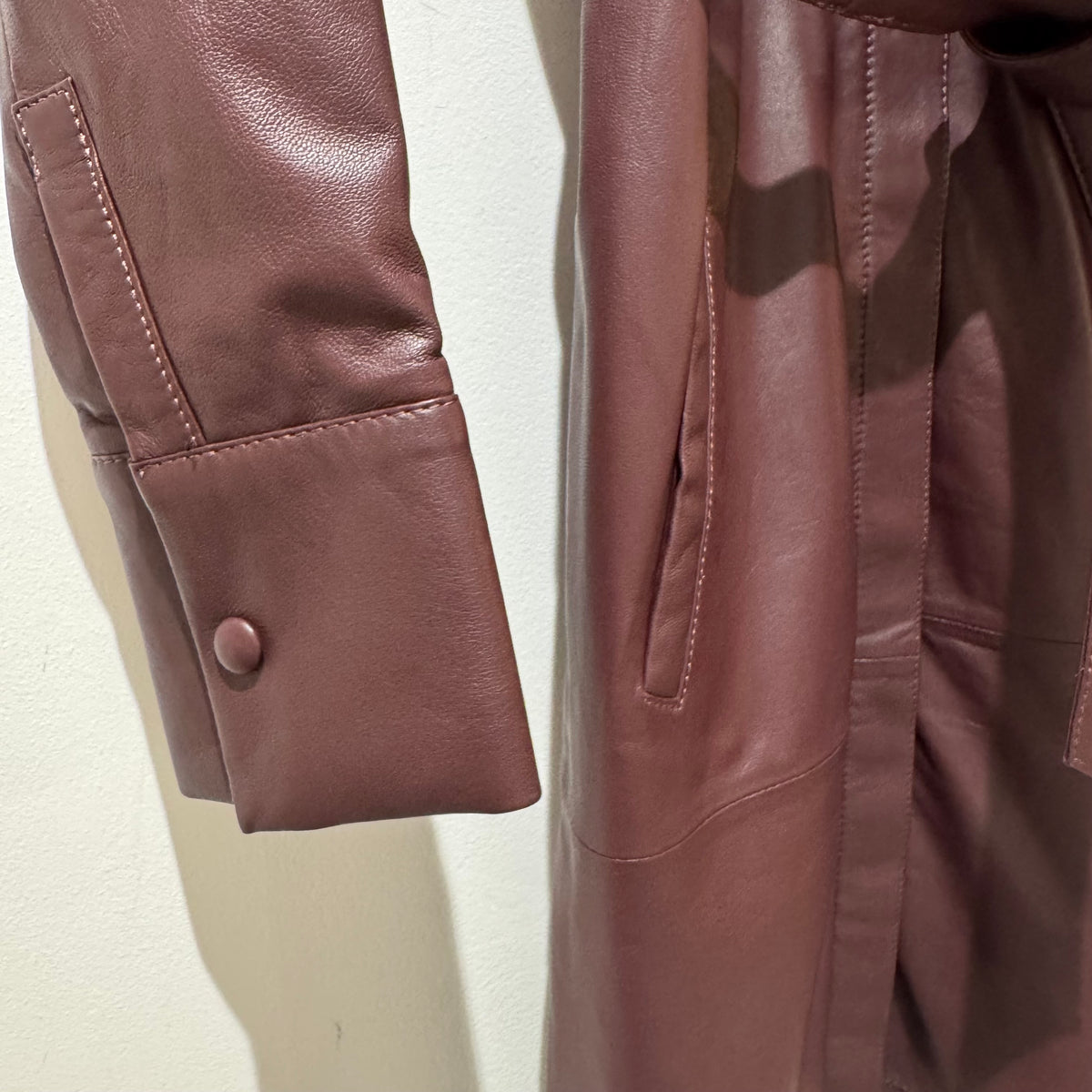 Oakwood Paris leather coat Oxblood size XS