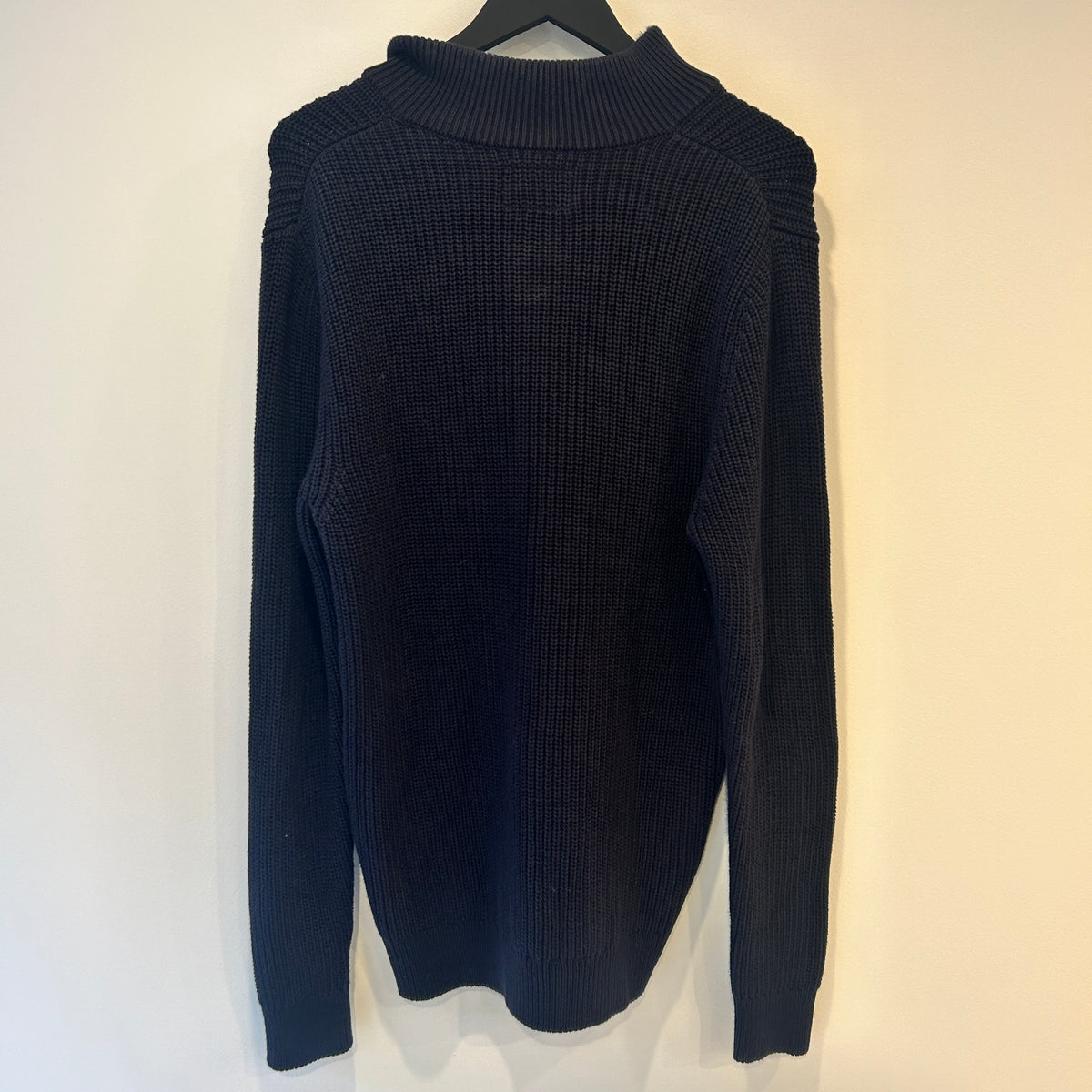 Folk quarter zip rib jumper Navy Size 4