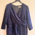 Bombshell London Dress Midnight Micro Sequin Size 20