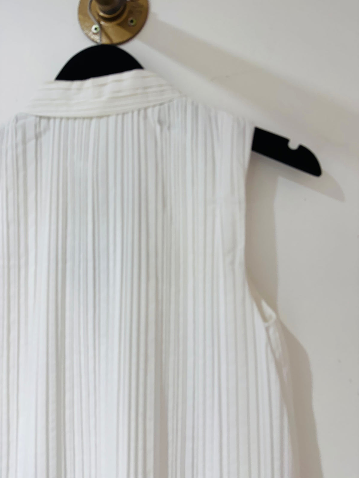 Cos Pleated Sleeveless Dress White Size 6