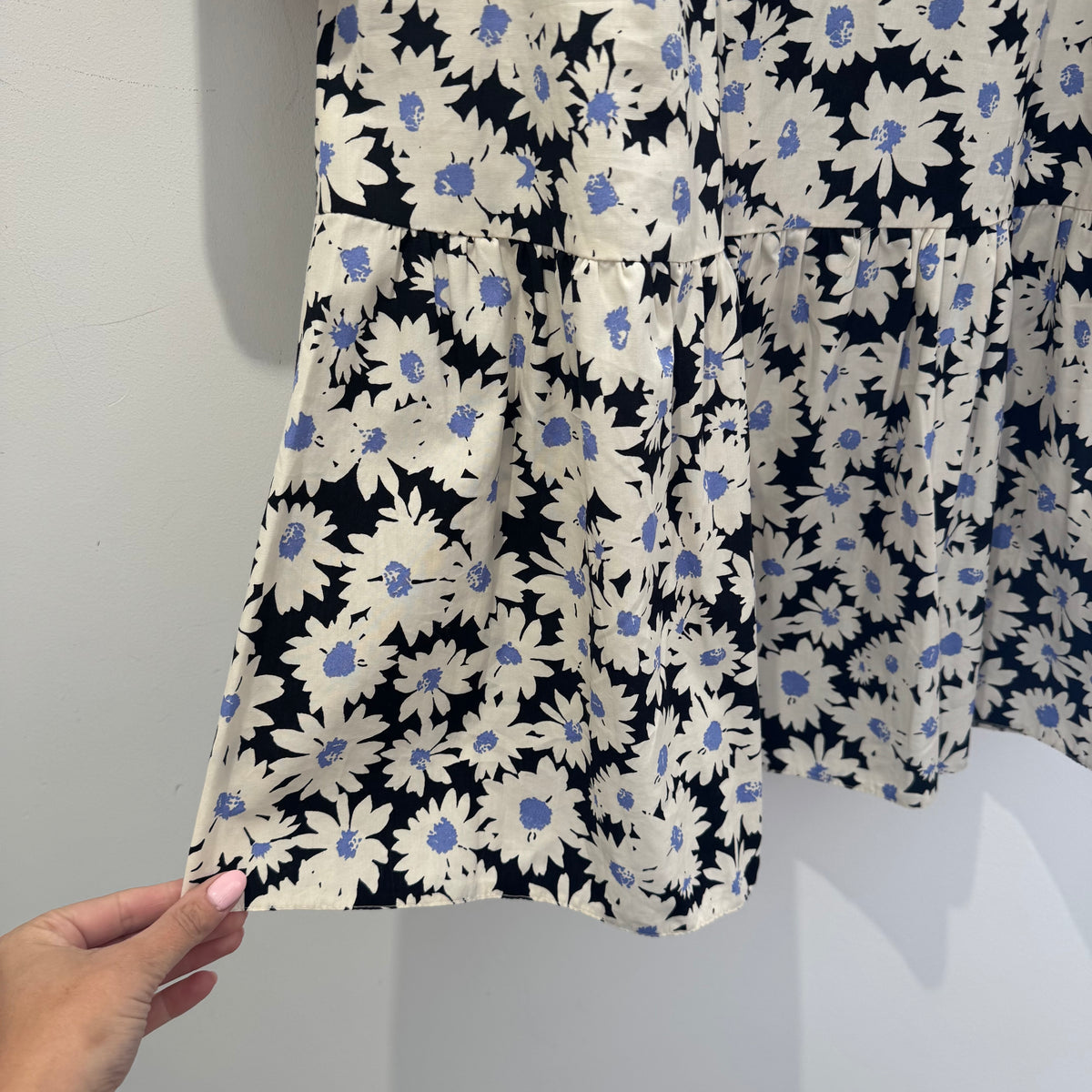 Nobody's Child daisy dress Cream/black/blue Size 12