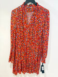 Pinko floral print dress Red/multi Size 14