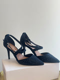 Carvela embellished shoe Navy Size 6