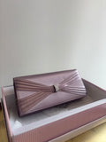 Rainbow Club satin clutch Lilac/silver