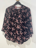 Noa Noa Blossom print blouse Black/Pink Size 12