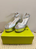 Terry De Havilland SandalSilver Marguax Wedge 40 F