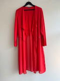Samoon Soft Contrast Knit Jacket Chilli Red 22
