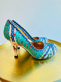 Irregular Choice Shoes Patty Green Floral 40