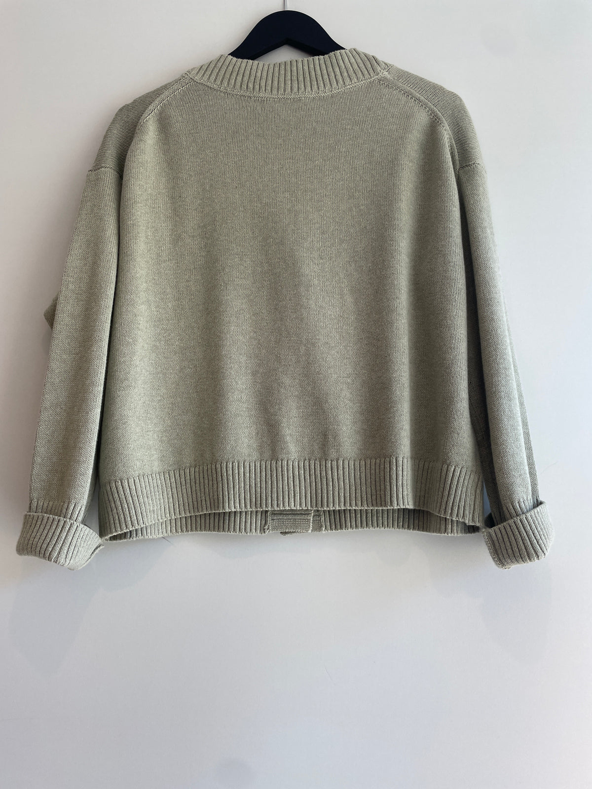 Anyday John Lewis Cotton Cardigan Sage Size Medium