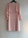 Joseph Ribkoff Occasion Dress Pink/Gold crystal back lariat detail 12