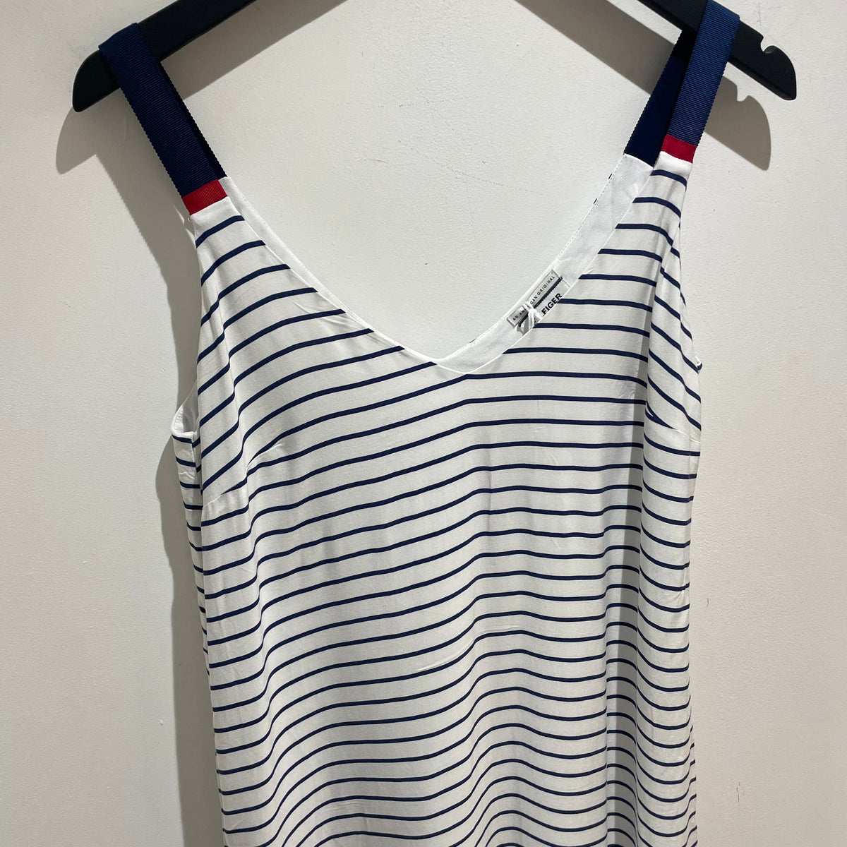 Hilfiger denim stripe sun dress Navy/white M
