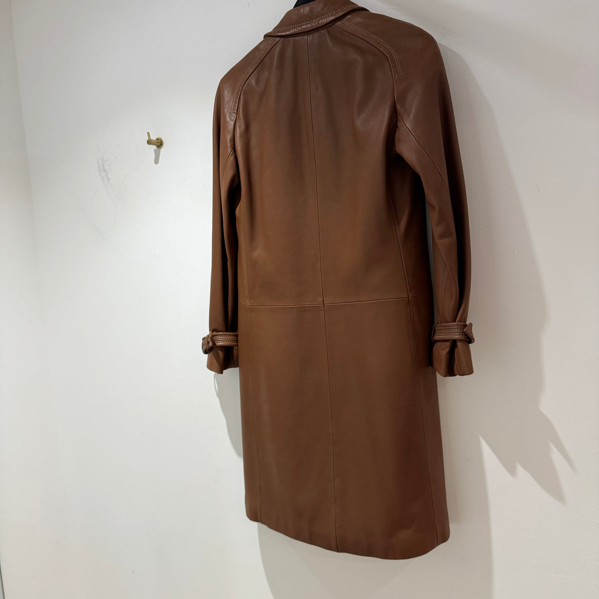 MaxMara leather car coat Chestnut Size 8