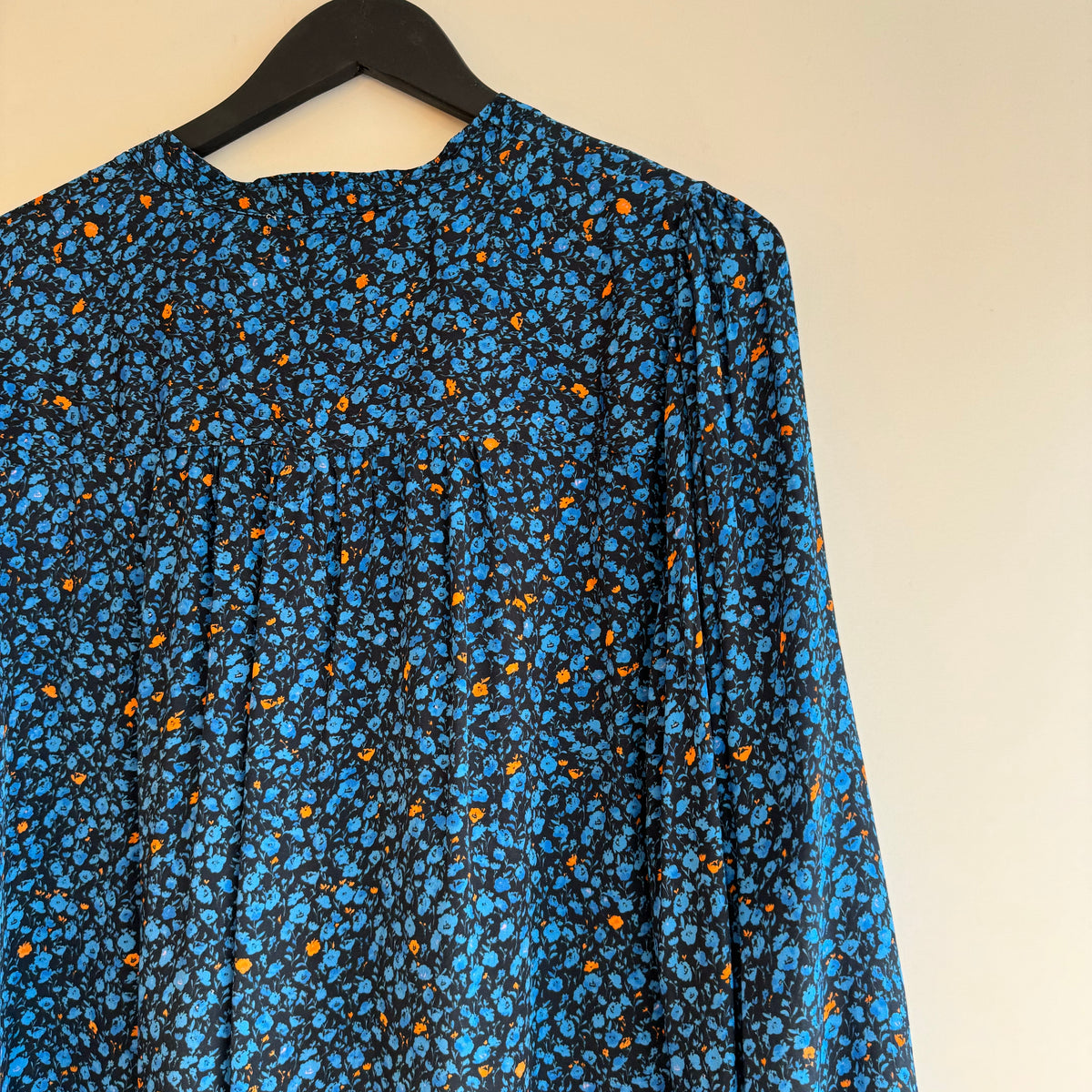 Molin Copenhagen Print blouse Blue/Orange Large