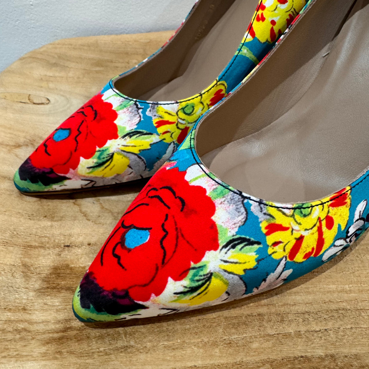LK Bennet Silk floral occasion shoes Multi Size 6