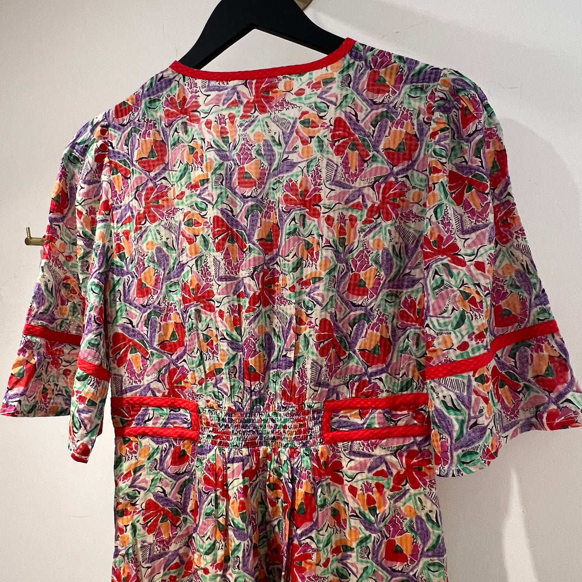 ba&sh print dress Ecru/Multi Size 1