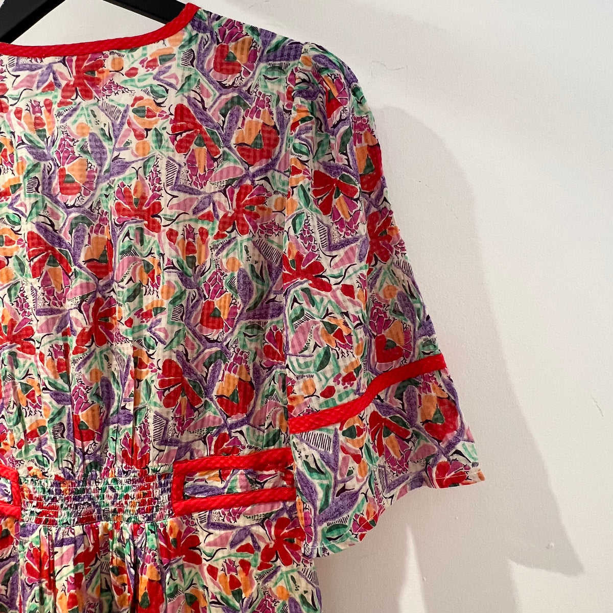 ba&sh print dress Ecru/Multi Size 1