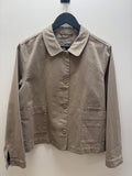 Seasalt Cornwall Jacket Khaki Organic Cotton Size 18