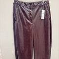 M&S TrouserGlossy faux leather Wine 12