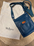 Mulberry Antony Small Classic Grain Deep Blue