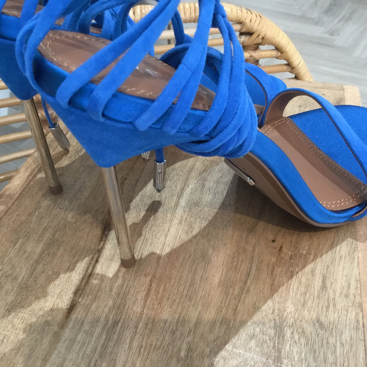 Reiss 'Zhane' suede sandal Electric Blue size 5