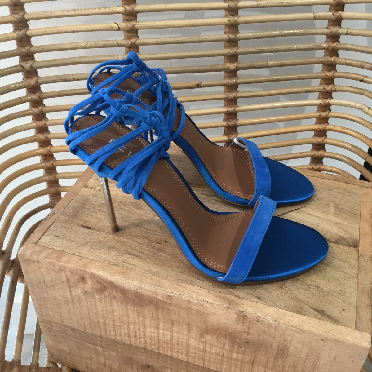 Reiss 'Zhane' suede sandal Electric Blue size 5