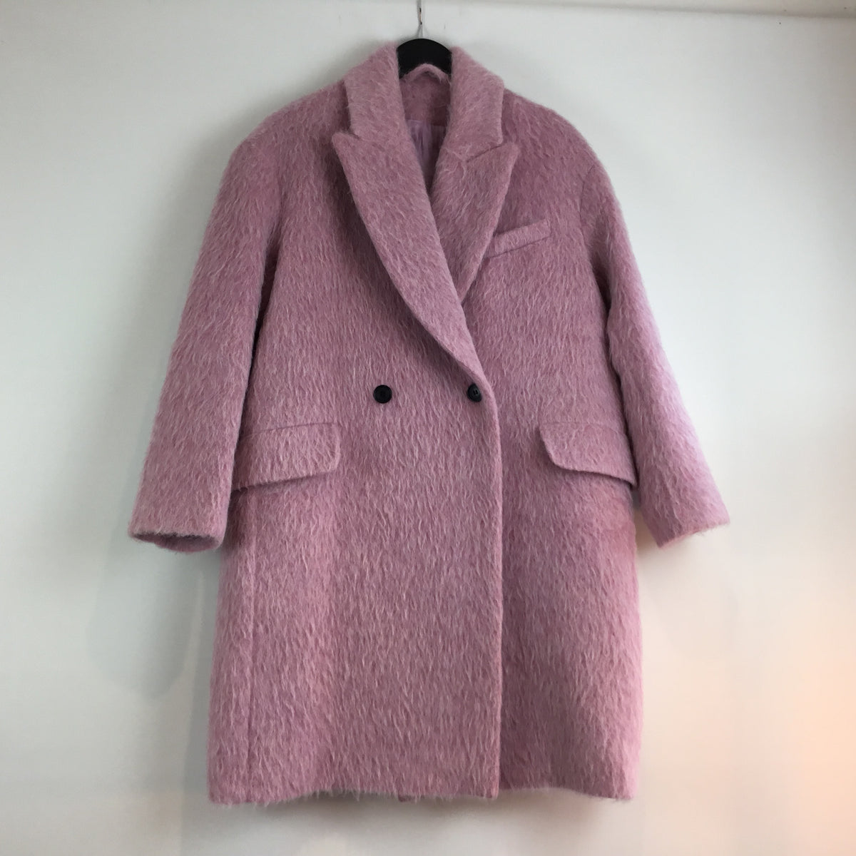 & Other Stories brushed wool coat Pink Size 8