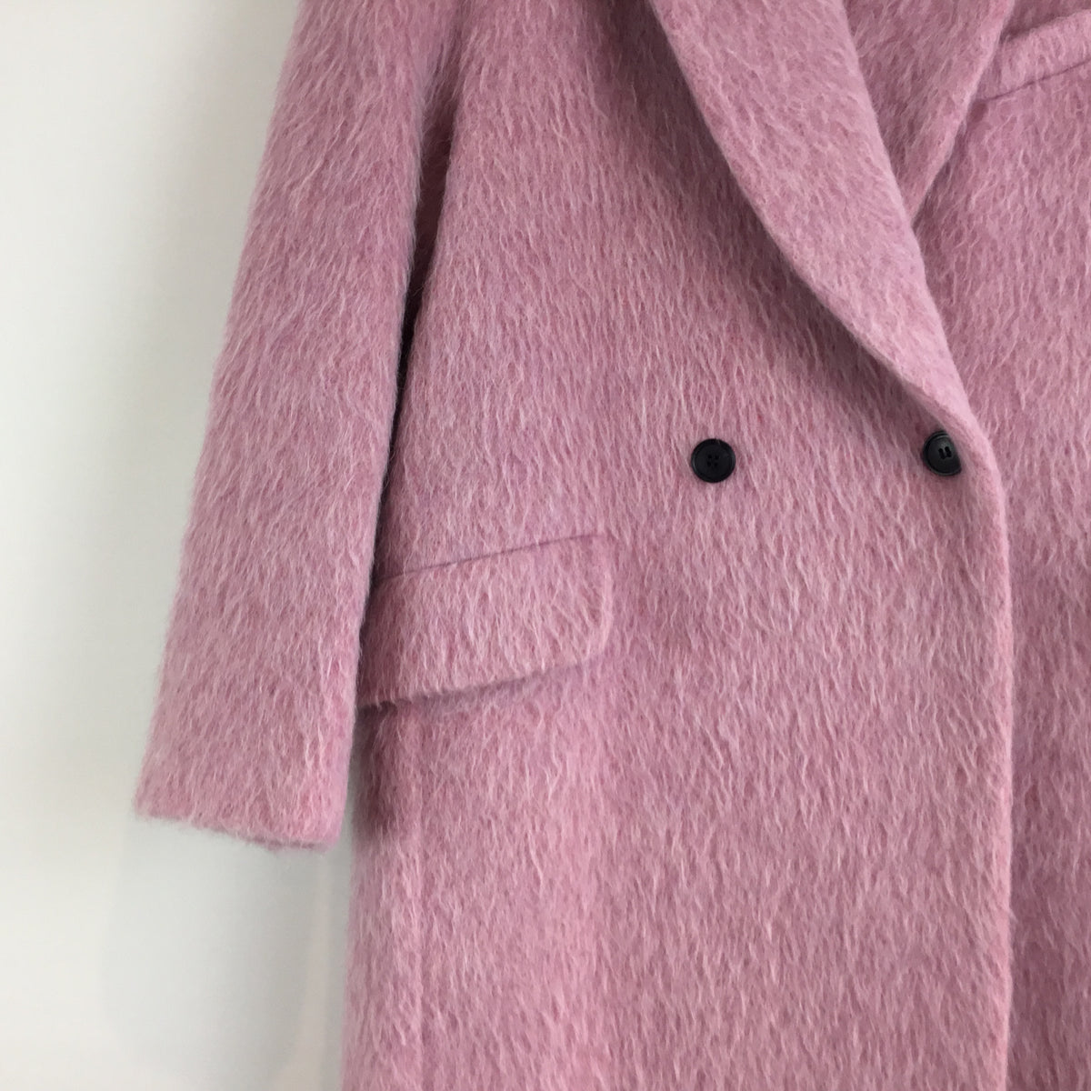 & Other Stories brushed wool coat Pink Size 8