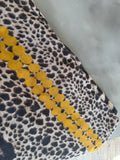 Unbranded print scarf Stone/choc/ochre O/S
