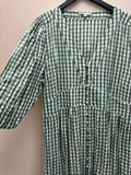 Oliver Bonas Dress Gingham/Greens White 10