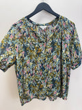 Part Two Blouse Blur Floral Greens/Blush/Lemon 38