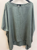 Join Clothes silk tunic Sage Large