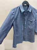 Jaeger SS Shirt Chambray Blue size UK10