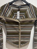 Karen Millen stripe cardigan Greens Size XS