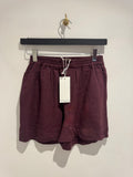 Wat The Brand Linen Short Plum Size XS
