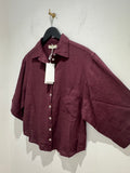Wat The Brand Linen Shirt Plum Size XS