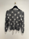 Belstaff Cashmere Blend Star Jumper Grey Size Small