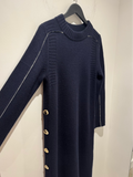 Jigsaw knit dress Navy/white Size Medium