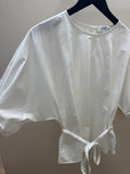 COS cotton blouse White Size 8