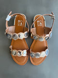 Moda In Pelle Flat Sandal Rose Gold Disc 38