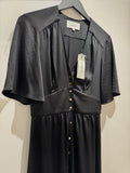 BA&SH silky tea dress Navy UK 10