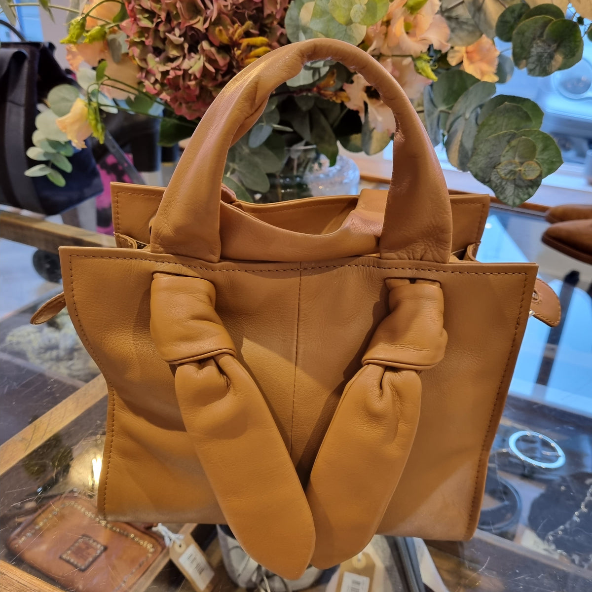 Ted Baker leather grab bag Tan