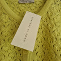David Nieper open knit Cardigan Citrus Size 14