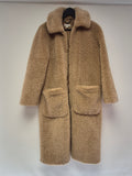 Whistles teddy Coat Ginger Size Small