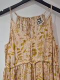 Jaase print maxi dress Peach/Yellow Size Small