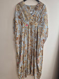 One Hundred Stars 'Margeux' Kimono Dress Tudor Rose Grey One Size
