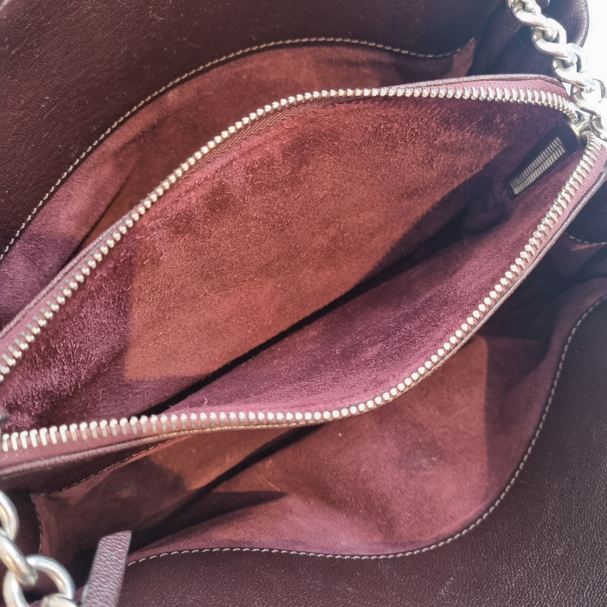 Mulberry 'Winsley' leather bag Oxblood OS