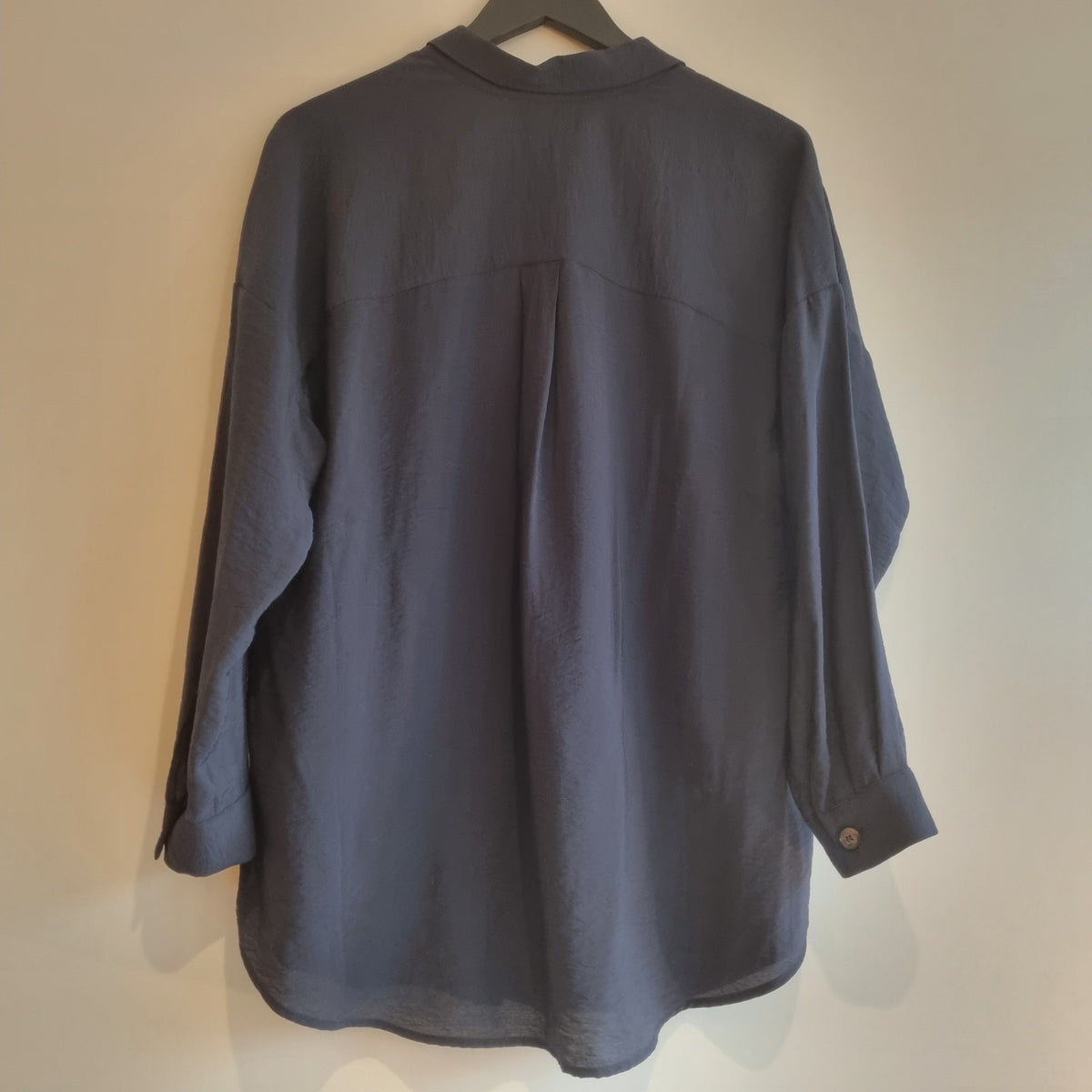 Mint Velvet popover blouse Navy Size Medium