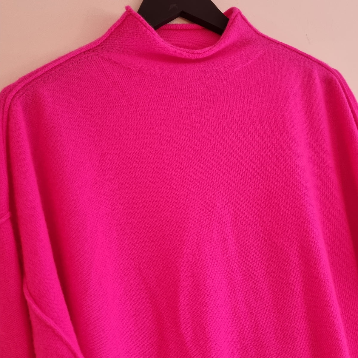 Pilcro cashmere crop jumper Neon Pink Size XS